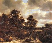 Jacob van Ruisdael, Landscape with Waterfall